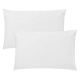 LIVING TEXTILES 2-pack Jersey Cot Pillowcases - White