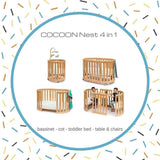 Cocoon Nest 4 in 1 Cot Including The Australian Made Mattress set