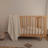 COCOON Vibe Sandstone Cot including an Australian made mattress.