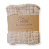 Fibre for Good Undyed Organic Cotton Muslin Burp Cloth