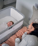 Mamas & Papas Lua Bedside Crib + Bonus Mattress Protector