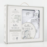 Living Textiles Hello World Gift Set - Watercolour Elephant