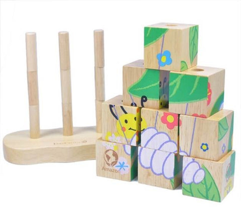 EverEarth Caterpillar to Butterfly Stacking Puzzle