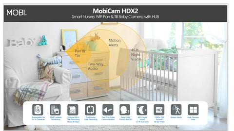 Roger Armstrong MobiCam HDX Smart HD Wifi Pan & Tilt Camera