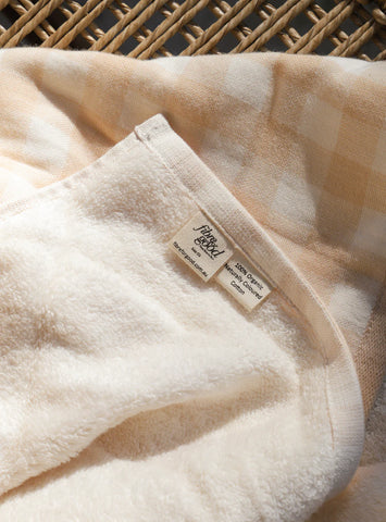 Fibre for Good Undyed Organic Cotton Check Towel