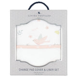 Living Textiles Change Pad Cover and Liner Set - Ava Birds