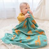 Living Textiles Whimsical Blanket - Giraffe
