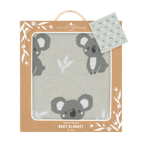 Living Textiles Australiana Blanket - Koala/Grey