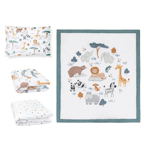 Lolli Living 4 Piece Nursery Set - Day at the Zoo 1 left