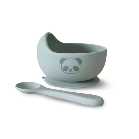 My Baby Duck Egg Silicone Bowl & Spoon Set - Assorted