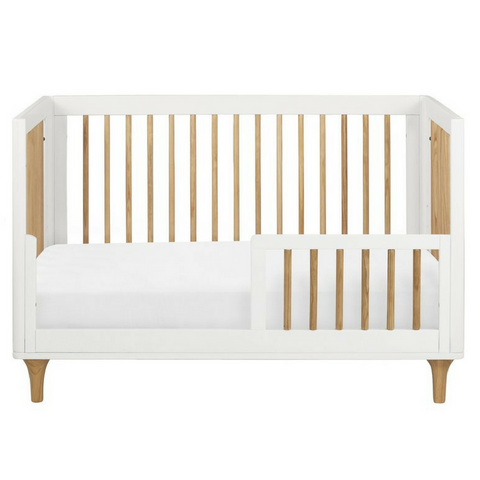 Babyletto Lolly 3 in 1 Convertible Cot - White / Natural