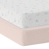 Living Textiles 2pk Cot Jersey Fitted Sheets - Ava Floral