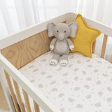 Living Textiles 2pk Cot Jersey Fitted Sheets - Mason Elephant