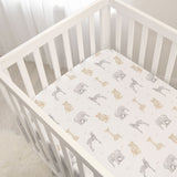 Living Textiles 2pk Cot Jersey Fitted Sheets - Savanna Babies