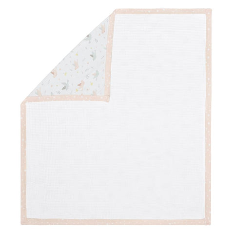 Living Textiles Cot Waffle Blanket - Ava Floral