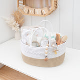 Living Textiles Cotton Rope Nappy Caddy