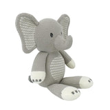 Living Textiles Knitted Soft Toy - Mason Elephant