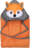Munich Blue Bamboo Hooded Towel - Fox