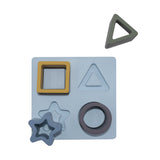 Playground Silicone Shape Puzzle - Steel Blue
