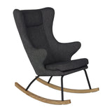 Quax Deluxe Rocking Chair + Footstool  Black Only 1 Left