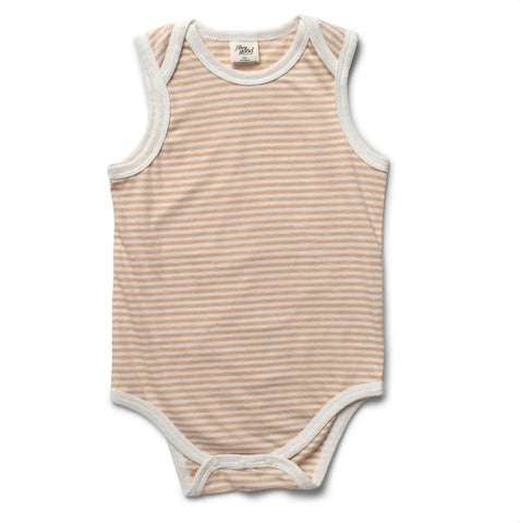 Fibre for Good Striped Sleeveless Body Suit